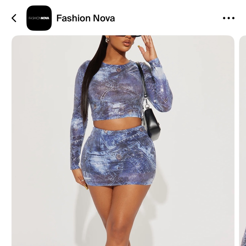 Sequin matching set